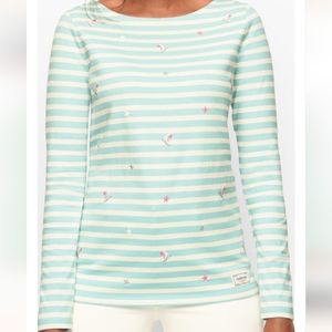 NWT Talbots Ice Skating Embroidery Tee (M)